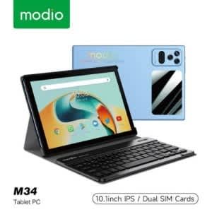 Modio M34 Android Tablet Pc - 10" - 8GB RAM - 512GB ROM - 6000mAh - Blue