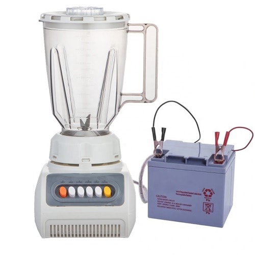 Solar Blender With Battery And Panel