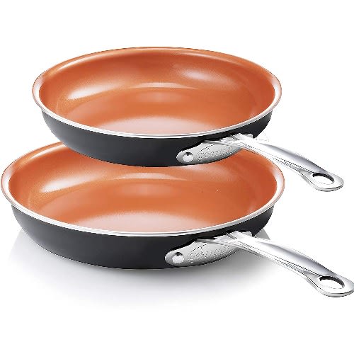2piece Pro Hard Anodized Non Stick Fry Pan