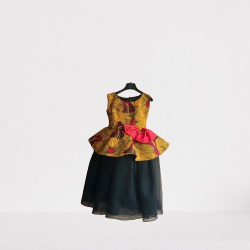 Toddler Ankara Ball Dress