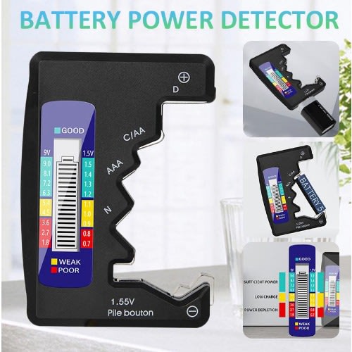 1.55v Button Cell Batteries Checker - Black