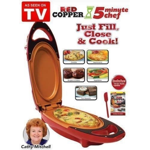 5 Minutes Chef Electric Meal Maker - Red Copper