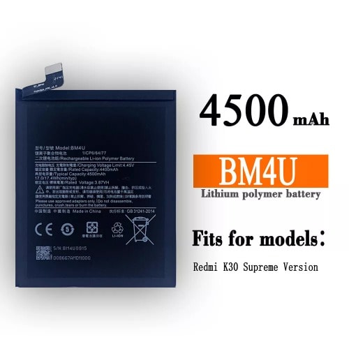 Replacement Battery  For  Redmi K30 Bm4u