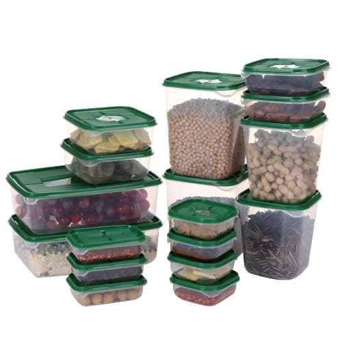 Food Storage Airtight Containers With Lids - 17 Pieces