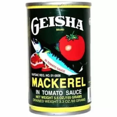 Geisha Mackerel In Tomato Sauce -155g - Carton Of 50