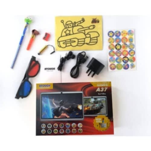 A37 Kid's Educational Tablet - Android 6.1 - 128GB ROM - 6GB RAM - Dual Camera - Orange