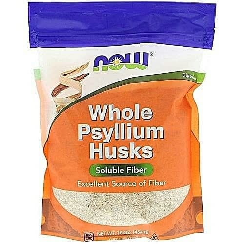 Whole Psyllium Husk - Soluble Fiber - 16 Oz - 454g