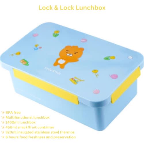 Lunchbox With Partition Snack Container And Thermos