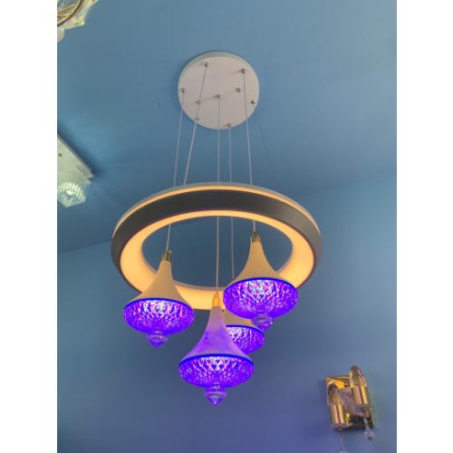 Led Pendant Pop Light And Chandelier Lamp - 3 in 1 colour