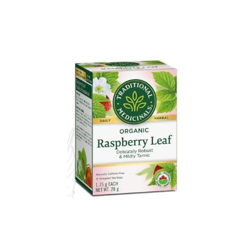 Organic Raspberry Leaf Herbal Wrapped Tea Bags, 16 Ct