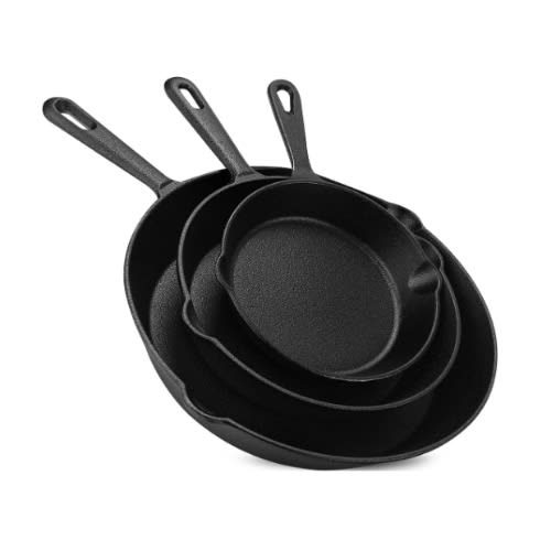JCPenney - Cast Iron Skillet - Frying Pan - 3 Pieces