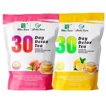 Winstown 30 Day Detox Tea - Lemon  & Peach Flavor - 30teabags Each