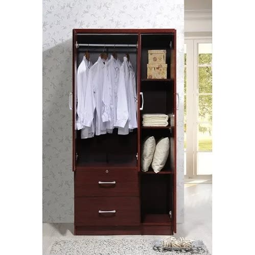 Kings - Door Armoire Brown