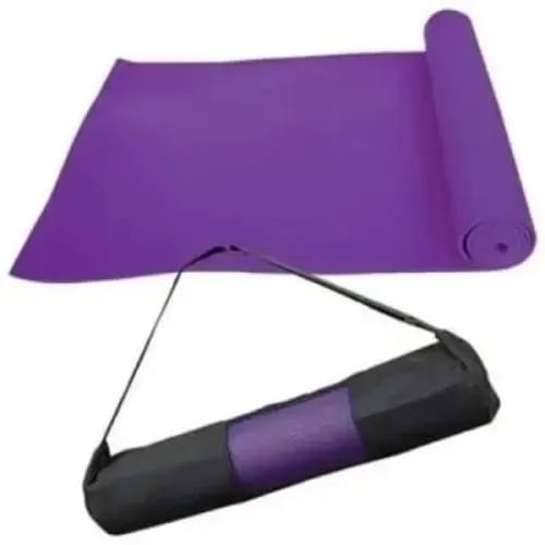 Yoga Mat With Carrier Bag - Purple