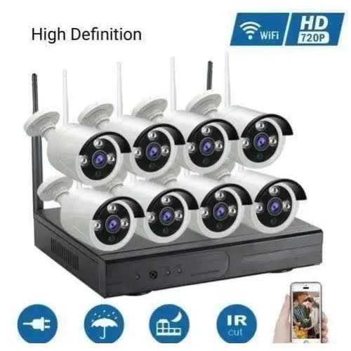 Sky Vision -  Upper View 8way Wireless Cctv Cameras