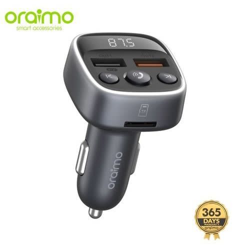 Dual Output 3 Ways Play Music Digital Display Car Charger 18W