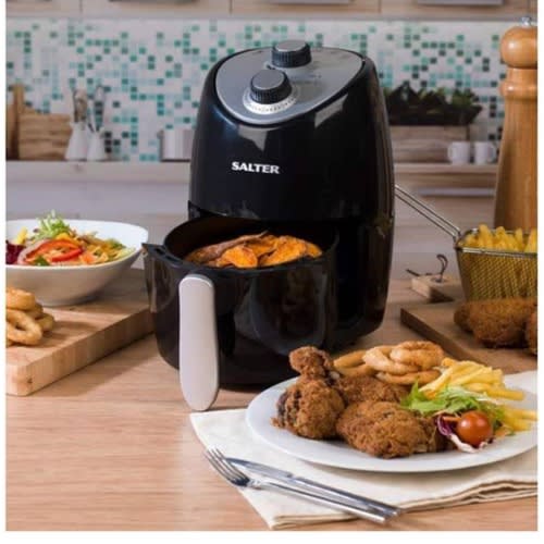 Compact Hot Air Fryer With Removable Frying Rack - 1000W -2L