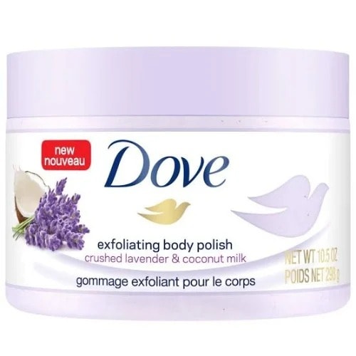 Exfoliating Body Polish Body Scrub Crushed Lavender & Coconut Milk - 10.5 Oz
