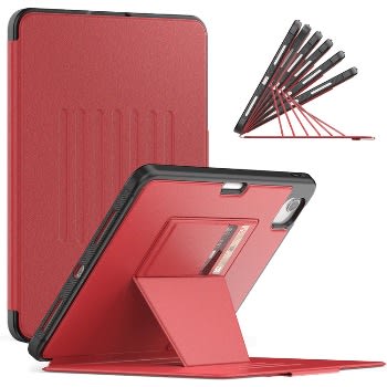 Leatherblazer Shockproof Rugged Cover For Ipad Pro 11 Inch / Ipad Air 4 10.9 Inch Red