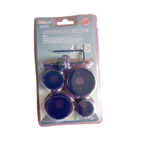 Wood Hole Saw Set - 4pcs