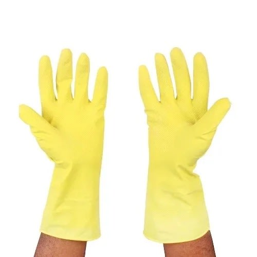 Rubber Latex Industrial Hand Gloves - Long - 18"