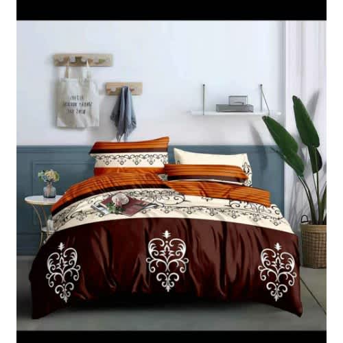 A duvet / duvet cover with pillowcase - Brown