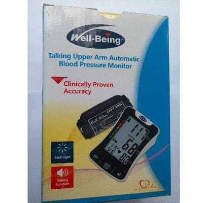 Well-being Talking Upper Arm Automatic Blood Pressure Monitor