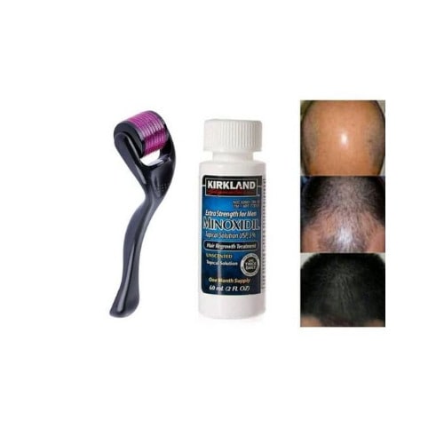 Minoxidil Hair & Beard Growth With Applicator Anddermaroller Tool - 360ml