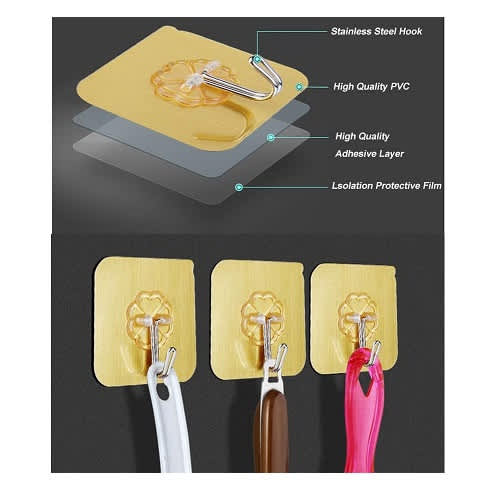 5 Pcs Self Adhesive Wall Hooks