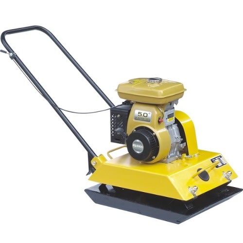 Plate Compactor With 5HP - Ey 20 Robin Engine - Yellow