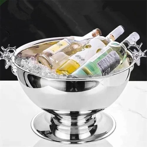European Deer Head Champagne Ice & Wine Bucket - 13.5l