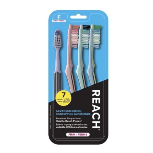 Reach Advanced Design Toothbrush - 7 Pcs Per Pack - Firm Bristles
