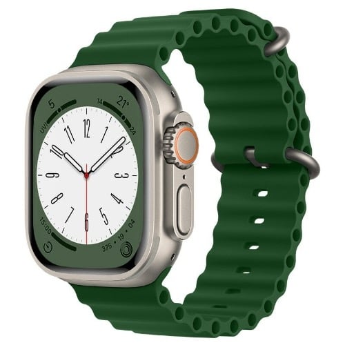 Tw28 Series 8 Smartwatch Ultra 8 Waterproof +wireless Charger + Hd Screen - Green