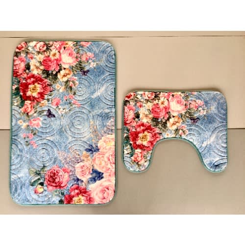 Jia Tai Bath Mat  -Non-slip Polyester -2 Piece