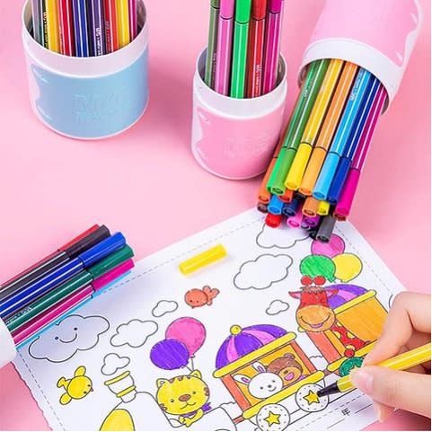 Washable Felt Pen 12 Colours- Pink