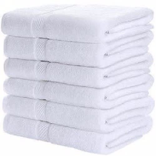 Cotton Textured Bath Towel + Large - 6pieces