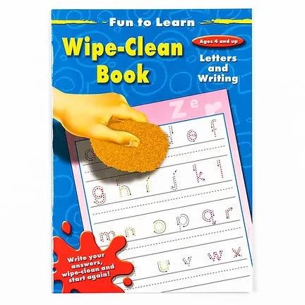 Fun To Learn Wipe-clean Book Letters And Writing