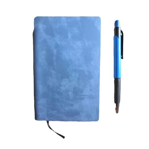 Heeton A6 Soft Pu Leather Journal With Free Pen - Blue