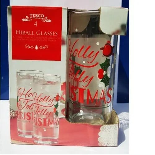 Tesco Holly Jolly Christmas Hi Ball