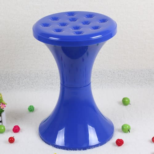 Detachable Plastic Stool With Storage Space - Blue