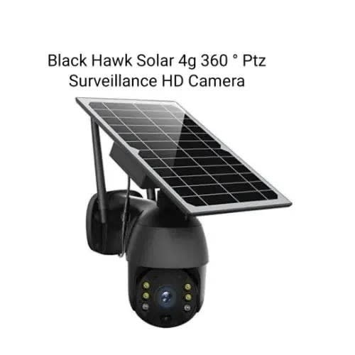 Solar 4g Sim Ptz 360° Surveillance Hd Camera - Black