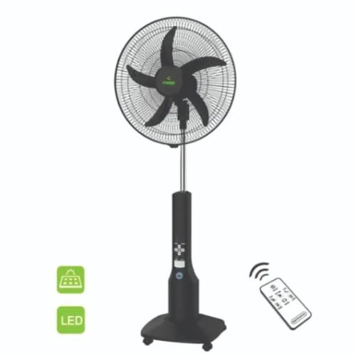 Rechargeable Solar Ac&dc Standing Fan- 18 Inches