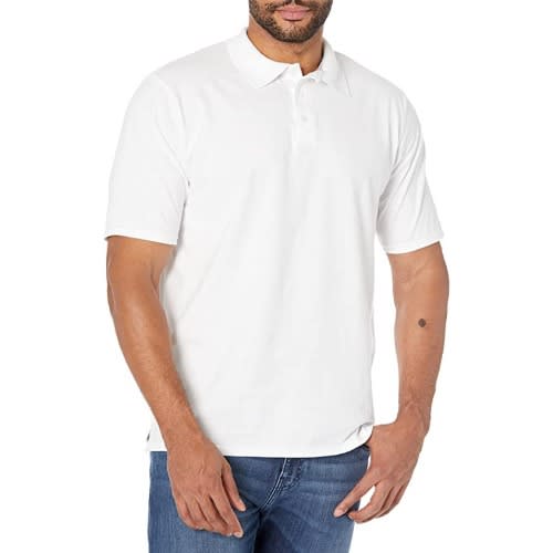 Short Sleeve Polo Shirt For Men - White