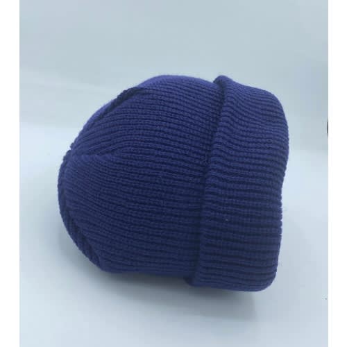 Classic Unique Short Fold Beanie Blue Head Warmer