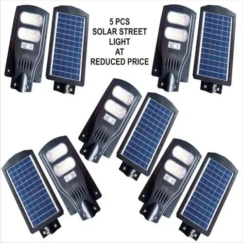 Solar Street Light With Motion Sensor - 600w - 5pcs + Free  Pole Each