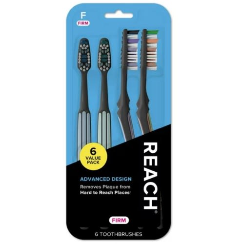 Reach Advanced Design Toothbrush - 6 Pcs Per Pack - Firm Bristles