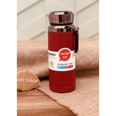 Stainless Steel Vacuum Water Flask - 1L - Red