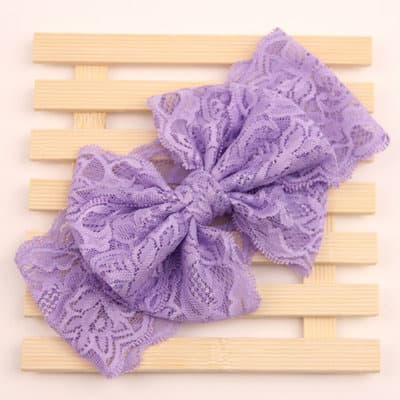 Lace Headband - Lilac