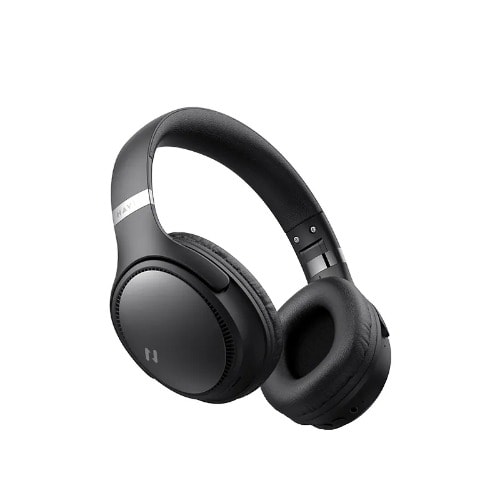 Wireless bluetooth Type C boom bass Foldable Headphones - Black