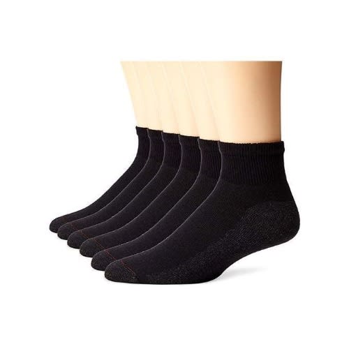 12 Pairs Unisex Ankle Socks - Black